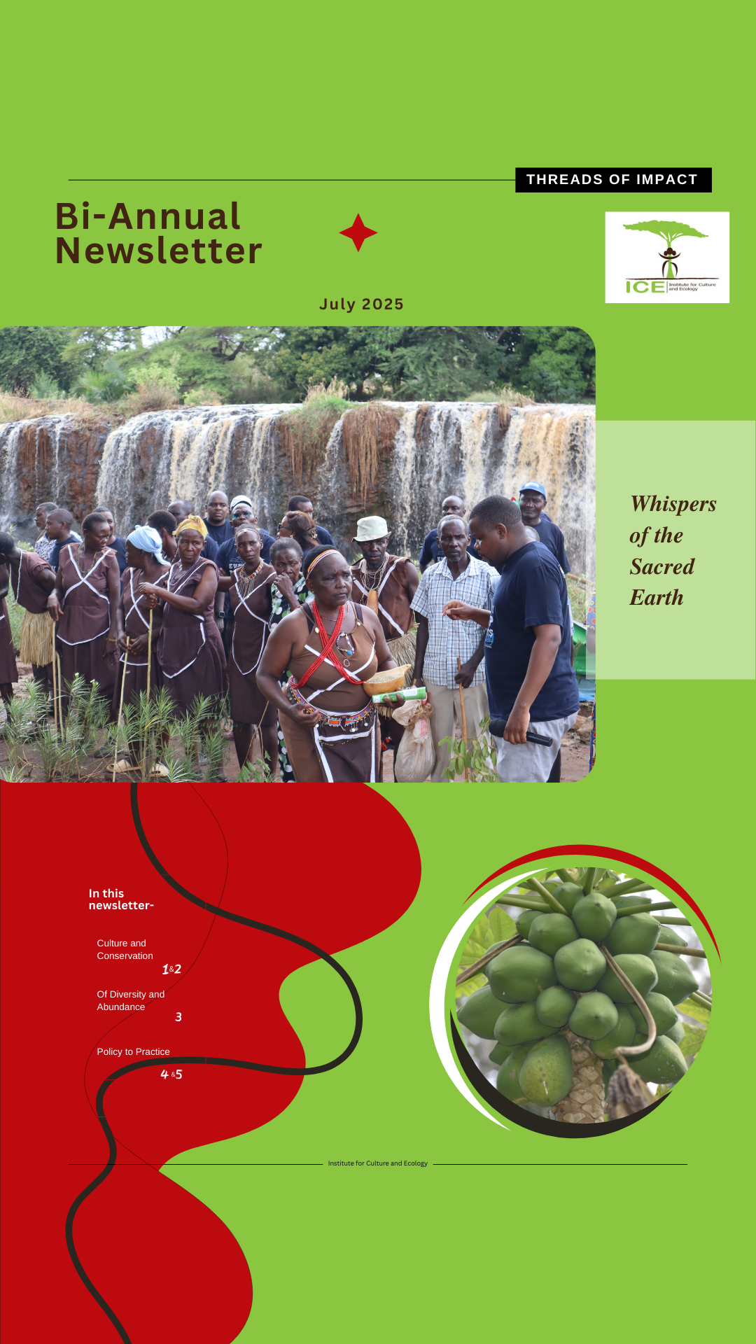 ICE Bi-annual  Newsletter 